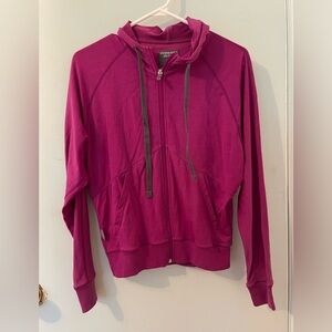Icebreaker merino Women's Sublime Long Sleeve Zip Hoodie, size Xs . Magenta